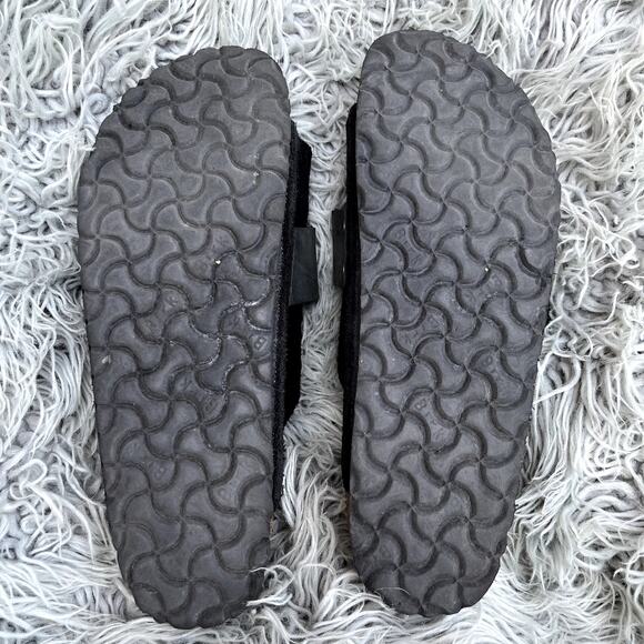 Black Suede Cross-Strap Women’s Sandals - Picture 9 of 10